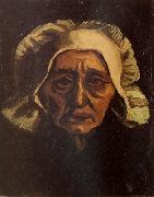 Vincent Van Gogh Head of an old Peasant Woman with White Cap (nn04) oil on canvas